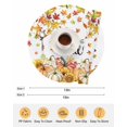 thumbnail image 6 of 13 Inch Round Placemats Set of 6, Hello Fall Non Slip Heat Insulation PP Table Mats, Orange Pumpkins Thanksgiving Maple Leaf Washable Place Mats for Kitchen Dining Party Table Decor, 6 of 7