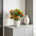 thumbnail image 6 of Artificial Fruit Bonsai, High End artificial Fruit and Flower Arrangement for Indoor Decor, Fashionable Home Decoration with Green Plants, Mini Potted Centerpiece for Table and Shelf Display, 6 of 7