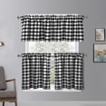 thumbnail image 6 of Kitchen Curtains , Buffalo Plaid Gingham Tier Curtains for Kitchen Cafe Curtains Bathroom Window Curtain, 6 of 8