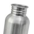 thumbnail image 3 of Muka 25oz. 750ml Single Walled Stainless Steel Water Bottle for Cyclists, Runners, Hikers, Leak Proof Design-Silver-25oz, 3 of 7