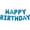 Blue, variant on Haobase Happy Birthday Balloons Banner, 16 inch Aluminum Foil Letters Birthday Sign for Birthday Party Decoration