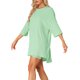 thumbnail image 4 of Conjunto de lounge de gran tamaño para mujeres INSPIRE CHIC, sudaderas de entrenamiento, camiseta con pantalones cortos de ciclista, conjuntos M en verde brillante, 4 of 6