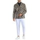 thumbnail image 2 of Blazer de leopardo INSPIRE CHIC para hombres, chaqueta deportiva de doble botonadura con solapa de pico, traje de animal, talla XL, marrón, 2 of 6