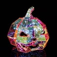thumbnail image 6 of Muecwrye Halloween Lights, LED Cute Luminous Pumpkin Decoration, Prismatic Iridescent Pumpkin Decor Indoor, Halloween Scary Decoration for Home Outdoor Yard Lawn Garden Party Favors, 9.5 X 10.1 In, 6 of 8