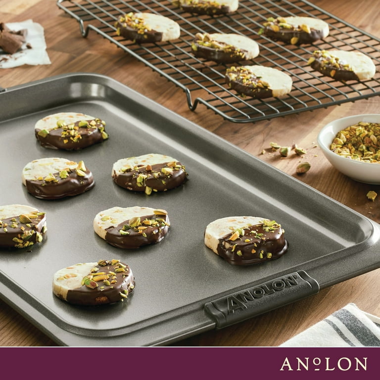 Anolon Advanced Bakeware Nonstick Sheet Pan and Crisper Set, 10