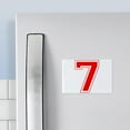 thumbnail image 3 of CafePress - Varsity Font Number 7 Red - Rectangle Magnet, 2"x3" Refrigerator Magnet, 3 of 3