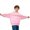 Pink, variant on Boys Girls Letter Graphic Light Gray Hoodie Pullover Long Sleeve Soft Warm Sweatshirt for School Daily Wear Fall Winter 2T