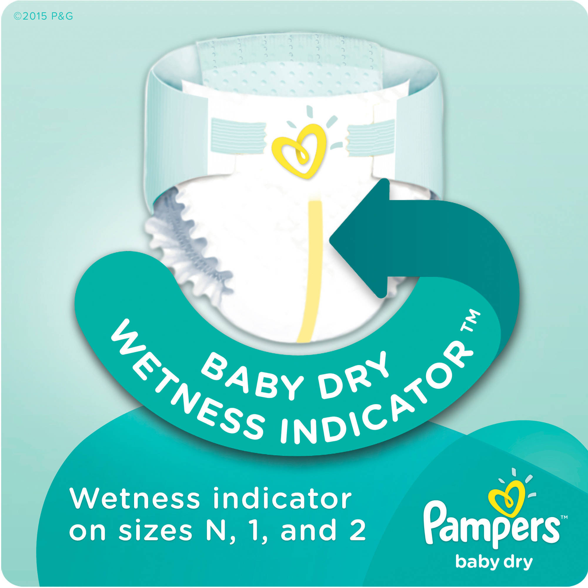 Pampers Baby Dry Diapers, Huge Pack, Size 1, 198 Diapers - image 5 of 8