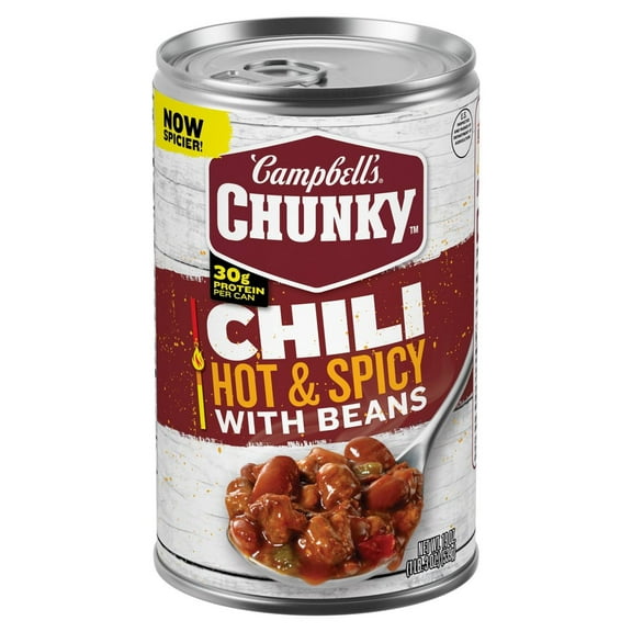 Campbell's Chunky Hot Spicy Beef Bean Firehouse Chili - 19oz - Pack of 2