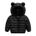 thumbnail image 2 of SXIMEE 6M-5T Winter Coats Puffer Padded Jacket for Toddler Boys Girls Kids Light Outwear Cute Bear Ears with Hoods, 2 of 11