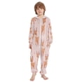 thumbnail image 2 of Soft Big Kids Onesie Pajamas Cozy Loose-Fit Jumpsuits for kids with Pockets for Christmas Lounge & Play Cute Deer Pattern, 2 of 8