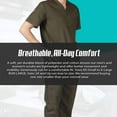 thumbnail image 5 of ACTIVE UNIFORMS Men Scrub Set Medical Scrub Top and Pants (Lime Green, XX-Large), 5 of 6