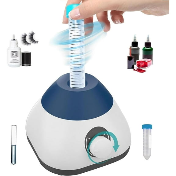 Mini Vortex Mixer, 50ML Mini Vortex Mixer with Knob Speed Regulation 0-3000RPM & 4.5MM Orbital Diameter, for Lab, Nail Polish,Eyelash Adhesives