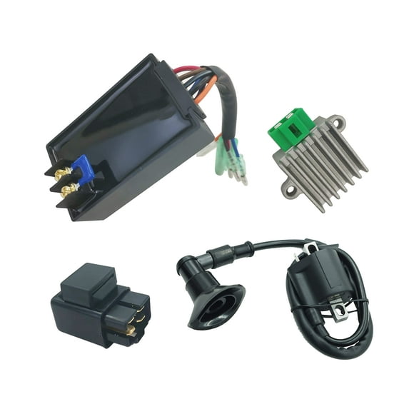 CDI Box Module for Polaris Sportsman 90 Predator Scrambler 50 90 ATV with Voltage Regulator Rectifier&Ignition Coil&Starter Relay Solenoid 2001-2006