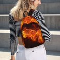 thumbnail image 5 of Fotbe Fiery Orange Flames Energy Mochila de Lona con Estampado, Mochila Duradera, Mochila Versátil de Alta Calidad, Mochila Compacta Vintage-Medium, 5 of 5