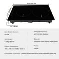 thumbnail image 3 of KFFKFF 1800W Stove Top Touch Control 12 inch Electric Cooktop 2 Burners, 3 of 9