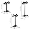 thumbnail image 6 of AURARMLET 6Pcs Black Acrylic Earring Holder Organizer with Stable Base for Retail Display, 6 of 8