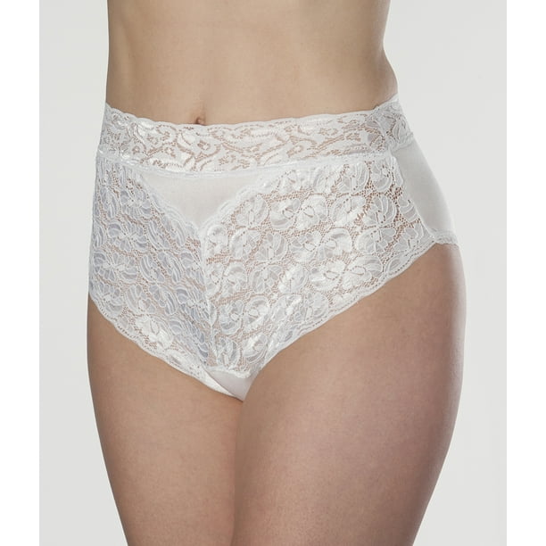 6Pack Wearever Women's Lovely Lace Trim Incontinence Panties Washable Reusable Bladder