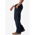 thumbnail image 3 of Boulder Creek by KingSize Men's Big & Tall  Renegade Side-Elastic Waist Cargo Pants - 70 40, Black, 3 of 5