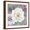 Brown Frame, variant on Art.com Plum and Lavender Garden 1 Stretched Canvas Print Wall Art by Colleen Sarah, 24" x 24"