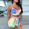 thumbnail image 2 of Women Fashion Shorts Two-Piece Set Women Fashion Casual Sets Wear Lounge Wear Home Sleep Set Tops+Pants, 2 of 9