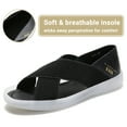 thumbnail image 3 of Cyiecw Women's Flat Sandals Elastic Strap Sandals Summer Open Toe Beach Sandals Shoes, 3 of 7