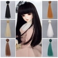 thumbnail image 2 of 越洋直销 BJD SD ob11娃娃高温丝假发发排直发可儿头发多色15cmT0935横长1米，竖长15厘米 Deng Xun unisex, 2 of 2