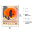 thumbnail image 2 of Poland - Where You Can Really Relax - White Storks Nation Symbol of Poland - Vintage Travel Poster by T. Jodkowski c.1965 - Fine Art Matte Paper Print (Unframed) 11x14in, 2 of 4