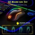 thumbnail image 4 of Memzuoix Gaming Mouse Wired with RGB Light, Computer Mouse Gaming, Adjustable DPI Up to 12800, Ergonomic, 6 Buttons（2Side Buttons）, Full Compatible, USB Wired Black Gamer Mouse with Light, 4 of 10