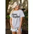 thumbnail image 4 of Jesus Coffee Religious Latte Lover Women's Graphic T Shirt Tees Brisco Brands S, 4 of 5