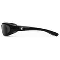 thumbnail image 3 of 7eye Bora Wind-Blocking Padded Sunglasses for Outdoors, UV400, Gray Lenses, Glossy Black, 3 of 5