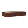 thumbnail image 3 of Lesuto Lunar 2 Drawer Chestnut Wall Mounted Console - Contemporary Style, Wood, 1 Drawers, 3 of 10