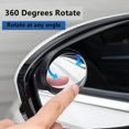 thumbnail image 4 of For BMW 7 Series 2pcs Car Rearview Mirror Rain Eyebrow With Small Round Mirror Cover Car Styling Accessories, 4 of 7