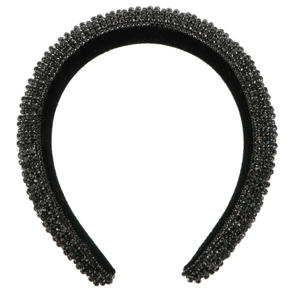 LOLIPPYY Sparkly Rhinestone Wide Hairband for Women, Hair Headband, 1 Set