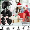 thumbnail image 4 of Rirool Kids Bike Helmet & Protective Gear Set - Ages 3-8 Boys Girls - Skateboard Cycling Scooter Rollerblading - Black, 4 of 10