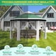 thumbnail image 3 of Qinaqin 13 x ft Pop Up Gazebo cm de Alturae agonal Canopy Shelter con 6 Zippered Malla Netting Event Tent Strong Steel Frame, 3 of 7