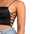 thumbnail image 4 of Women Summer Backless Bandage Cami Spaghetti Strap Cropped Top, 4 of 6