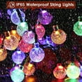 thumbnail image 3 of 2 Pack Solar String Lights Outdoor, 100LED 39FT Fairy Crystal Ball String Lights, 8 Modes Solar Powered Globe String Lights Waterproof for Garden, Patio, Yard, Fence, Party, Wedding, Christmas, 3 of 9