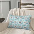thumbnail image 4 of Plush Throw Pillow Covers, Owl Pillow Cases with Invisible Zipper, Breathable Microfiber Pillow Cases Standard Size for Sleeping Bedroom Sofa Living Room 16x24, 4 of 5