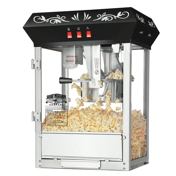 Great Northern Popcorn Black All Star GNP-850 Classic Style Popcorn Top, 8 oz