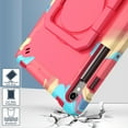 thumbnail image 5 of Rugged Kids Case for Samsung Galaxy Tab S9 11.0" 2023 / Tab S9 FE 10.9" 2023, Heavy Duty Shockproof 360°Swivel Ring Stand Handle Case Cover for Tab S9 / S9 FE, Colorful/Rose, 5 of 8