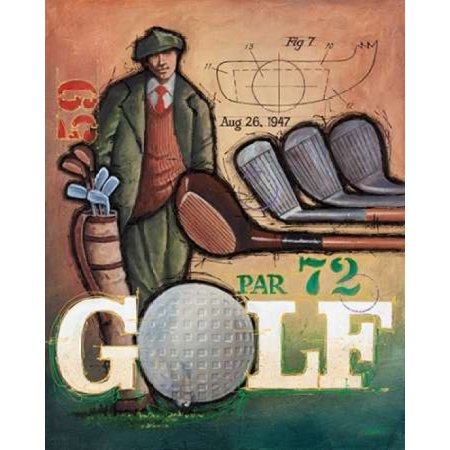 Vintage Golf 1 Poster Print by Bruce Langton