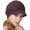 Dark Purple, variant on PIKADINGNIS Women Plush Warm Knitted Wool Beret Slouchy Chunky Beanie Skull Warm Winter Visor Hat