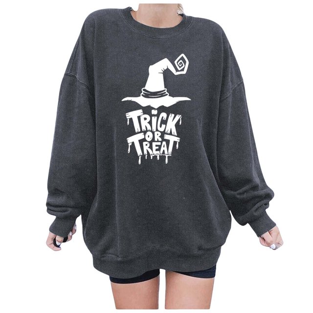 WEAIXIMIUNG Chandails en Molleton pour Femmes Graphiques Décontractés Imprimés Manches Longues Pull Ample à Capuche avec Design Lettre Col Rond
