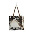 thumbnail image 2 of Myra Bag Women's Harion Front Pocket Bag Faux Fur Double Handle Animal Print New, 2 of 3
