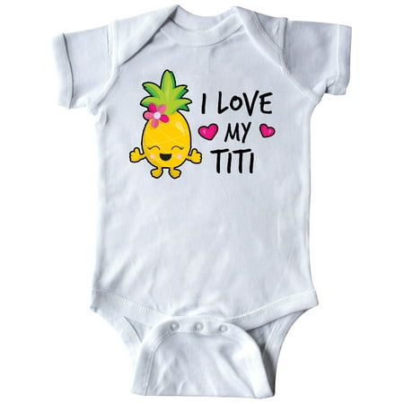 

Inktastic I Love My Titi with Pineapple Gift Baby Girl Bodysuit