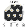 thumbnail image 4 of Kitchen Counter Dish Drying Mat with Daisy Theme Foldable Microfiber Pad Spring Floral Absorbent Rack Drainer 16x18 Inch, 4 of 7