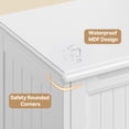 thumbnail image 6 of Pantry Storage Cabinet, Lofka Kitchen Cabinet with Adjustable Shelves, 4 Drawers & Cabinet Doors, White, 6 of 10