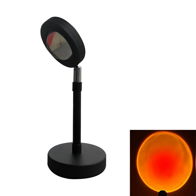 Youkk Projector USB Decoration Projection Light Wall Background Decoration Projector Table Lamp for Party Performing, Sunset Red