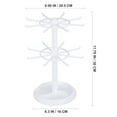 thumbnail image 6 of Niceauty Rotating Jewelry Holder Stand White with Hooks Multilayer Design for Display Accessories, 6 of 8